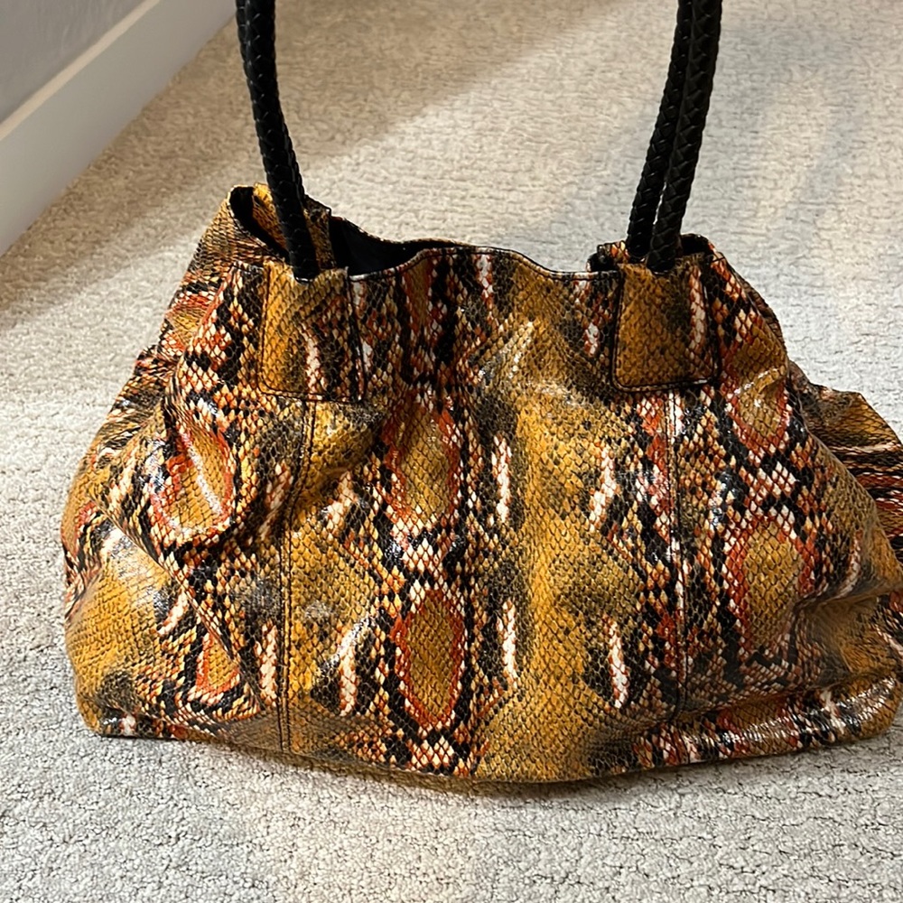 Big Buddha Snake Print Bag